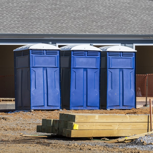 is there a specific order in which to place multiple porta potties in Cumberland